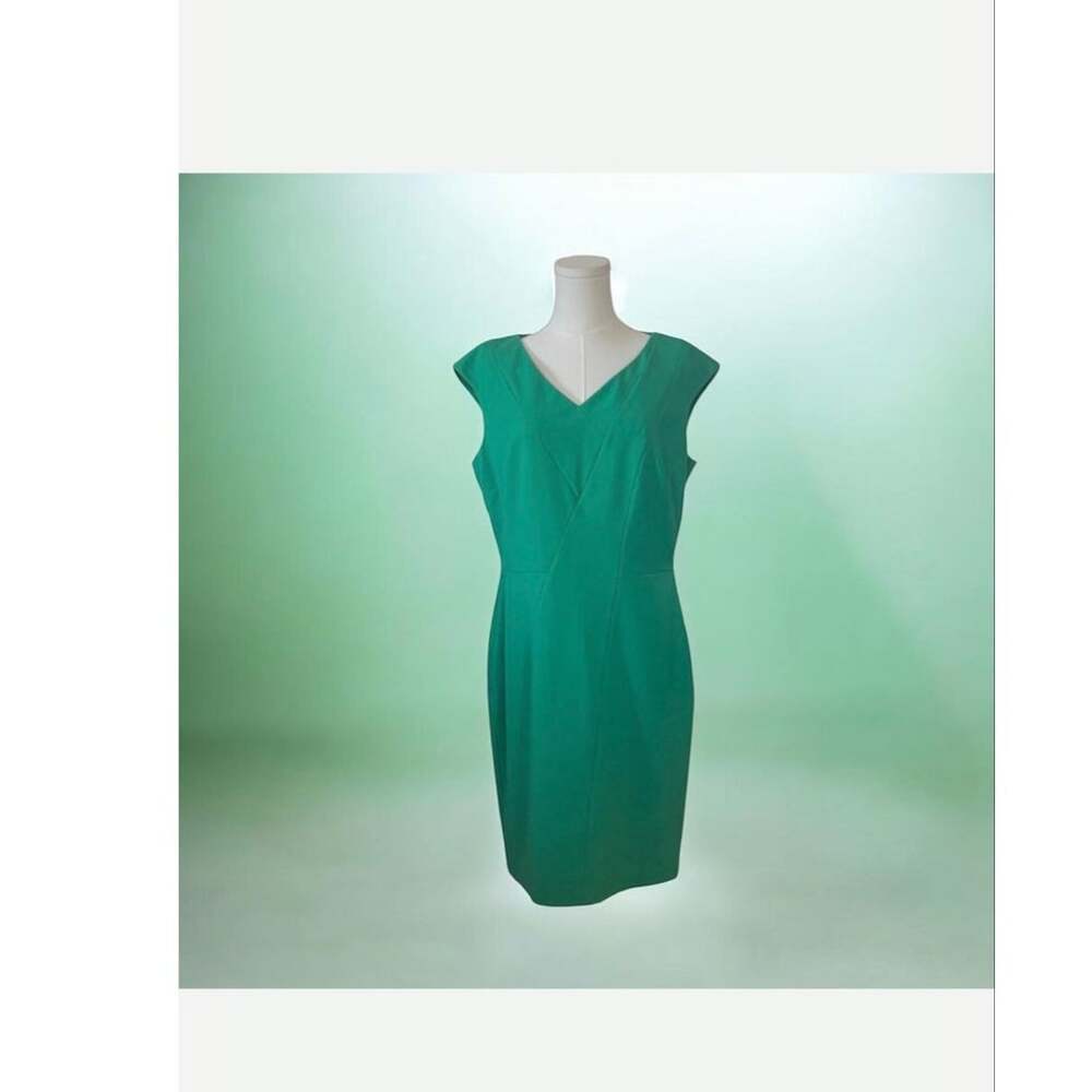 Calvin Klein Green Summer Dress Size 12 Bodycon